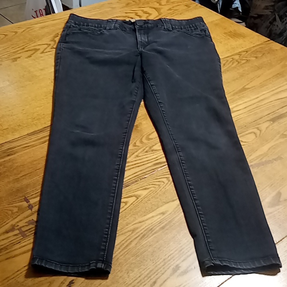 DEMOCRACY Jeans Womens 14 FADED BLACK  DENIM PREOWNED Casual Skinny ?? Used